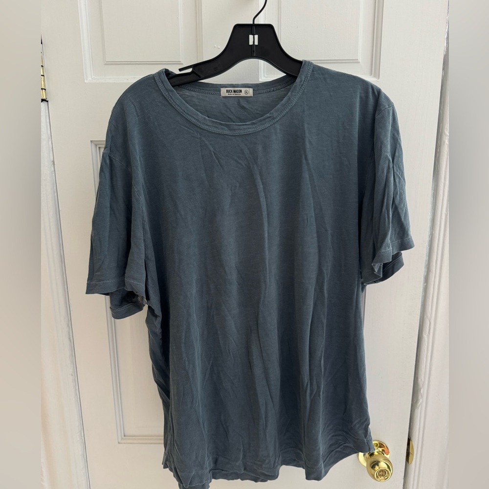 Buck Mason Slate Gray Short Sleeve Tee